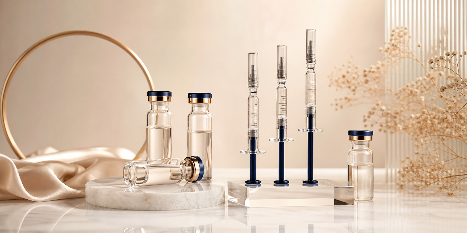 Premium dermal filler product presentation